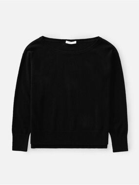 Everlane Cashmere Slouchy
Boatneck Sweater — Black M